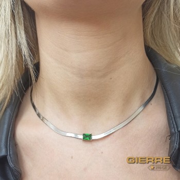 Rhodium zircon vert